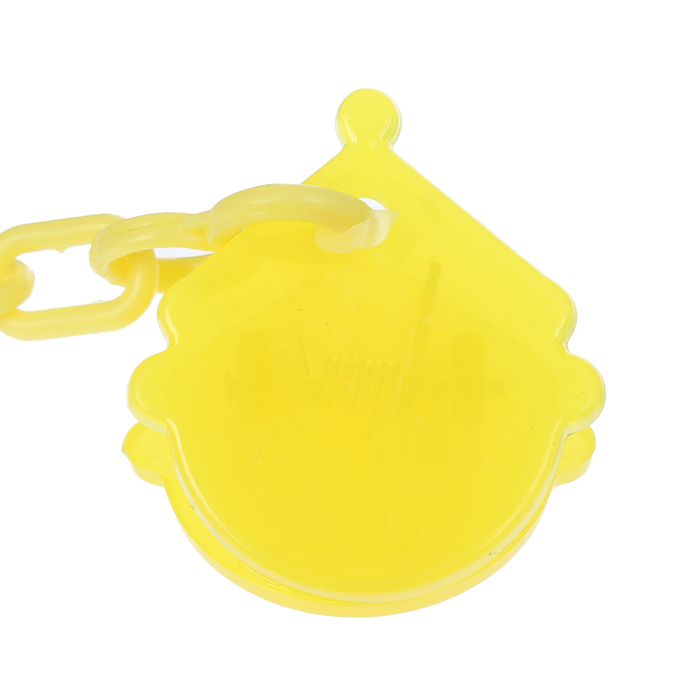 Пустышка силиконовая классическая с держателем и колпачком, от 0 до 6 мес., цвет жёлтый