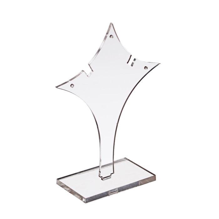 Подставка под серьги "Лилия", набор 3 шт, h8.5, 10, 11.5, цвет прозрачный