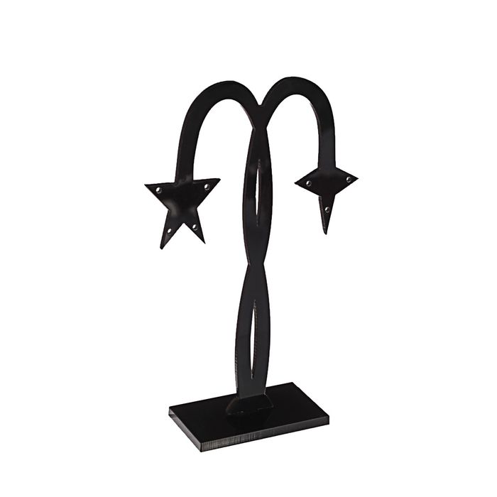 Подставка под серьги "Звезды", набор 3 шт, h8.5, 10,5, 12, цвет чёрный