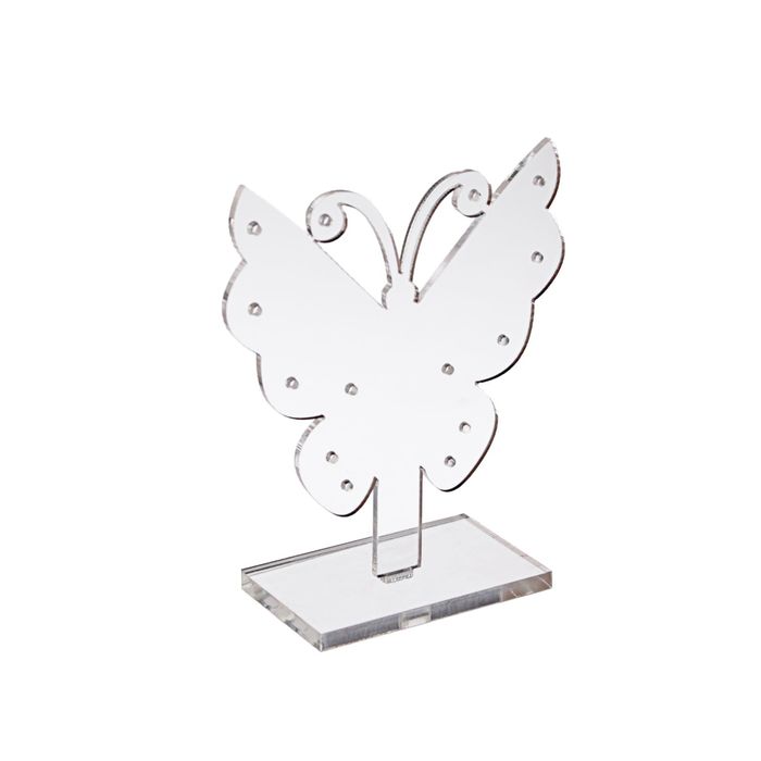 Подставка под серьги "Бабочка", 8*3*7, цвет прозрачный