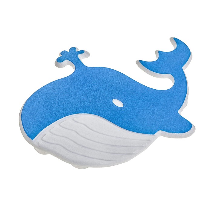 Набор мини-ковриков для ванны "Кит" 5 шт, цвет синий