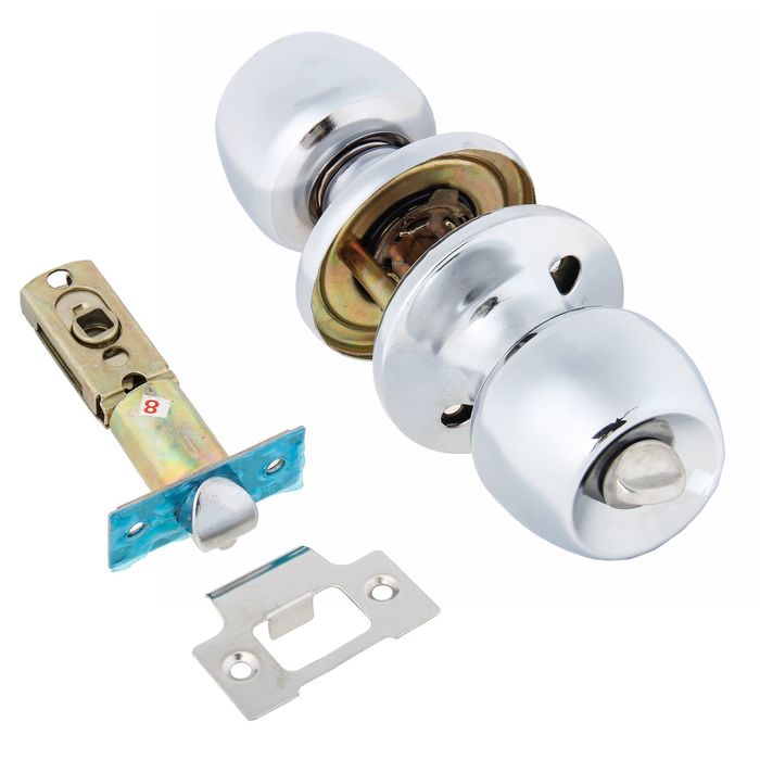 Защелка 1102, с фиксатором, цвет хром