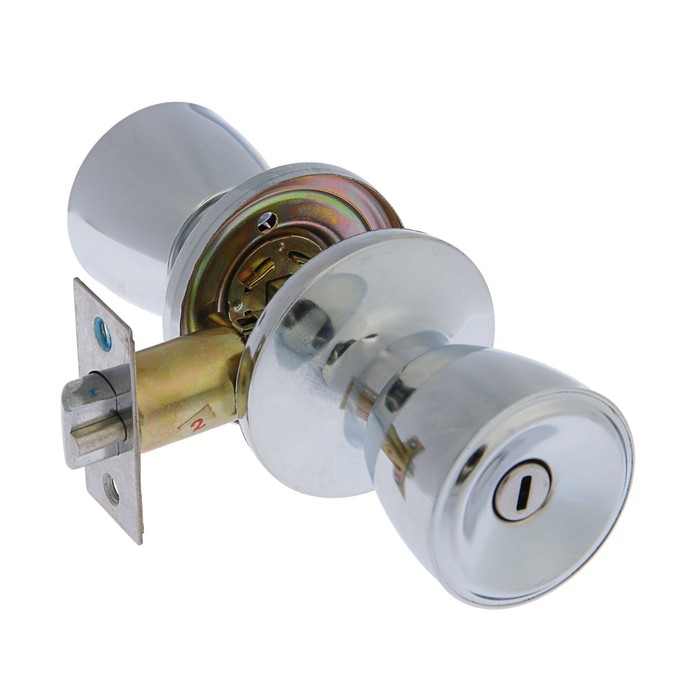 Защелка 1202, с фиксатором, цвет хром