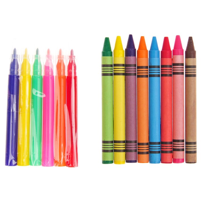 Доска для рисования "Принцесса Лала-3", рулон 5 м, маркеры 6 шт., восковые карандаши 8 шт.