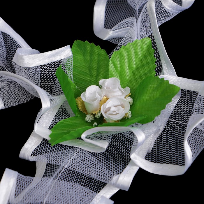 Украшение на капот "Сетка", цвет белый