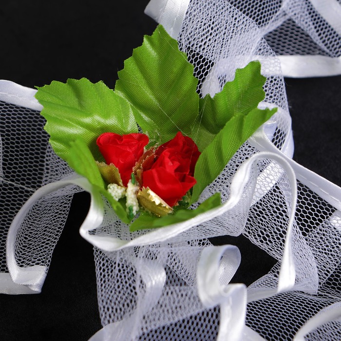 Украшение на капот "Сетка", цвет белый