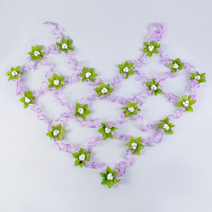 Украшение на капот "Сетка", цвет сиреневый