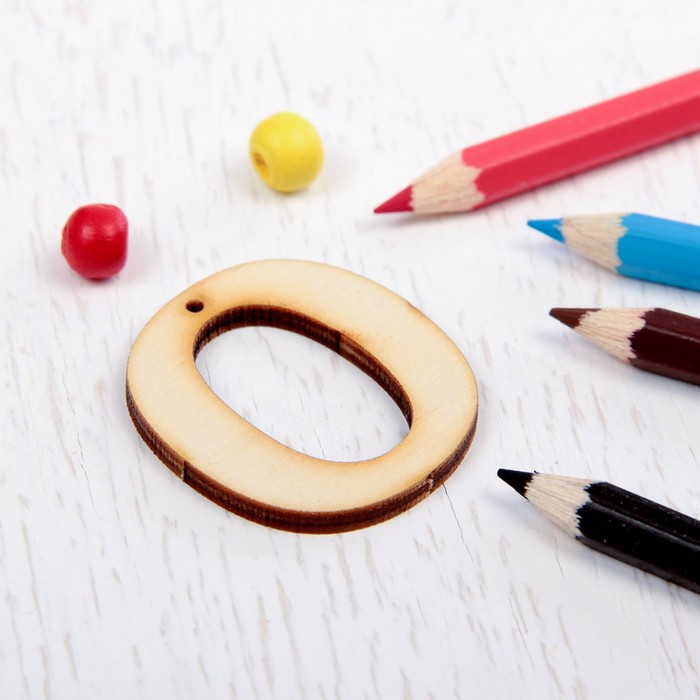 Деревянные заготовки "Цифры от 0 до 9" на планшетке 10 шт.