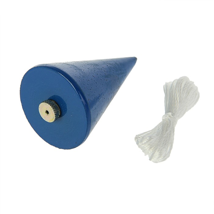 Отвес конусный, 100 г, шнур 5 м