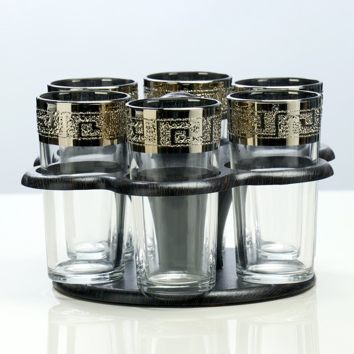 Мини-бар 6 предметов Ромашка большая, Кристалл, 200 мл