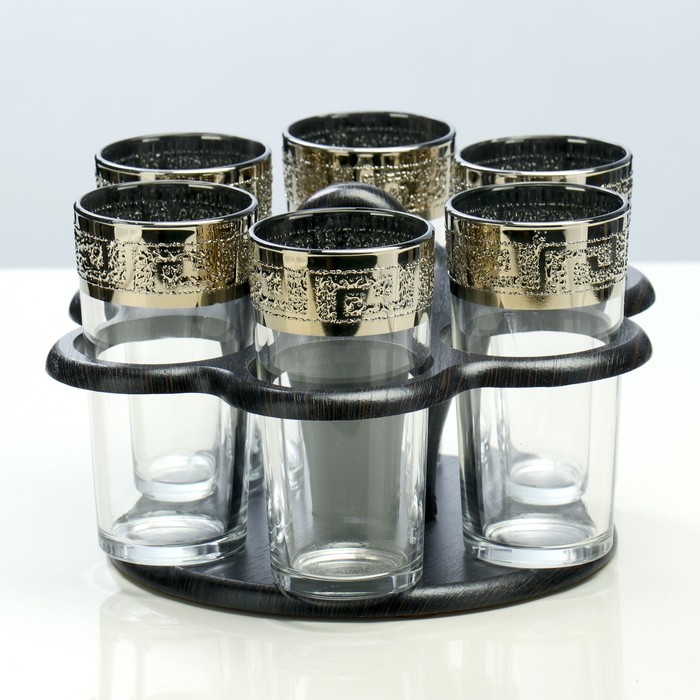 Мини-бар 6 предметов Ромашка большая, Кристалл, 200 мл