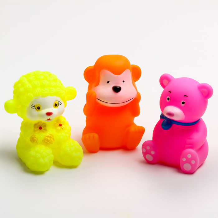 Набор игрушек для ванны «Друзья 1», 3 шт.