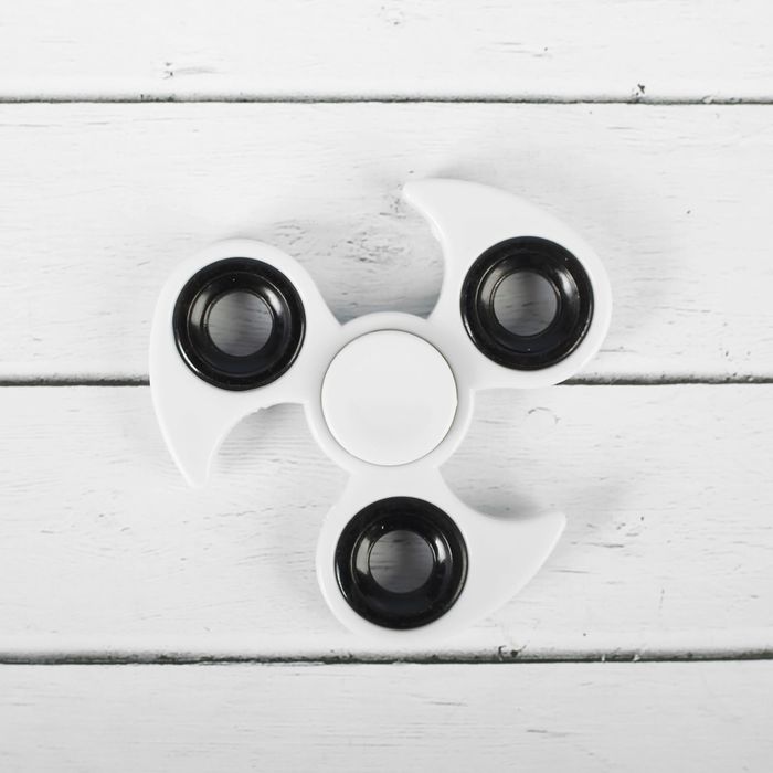 Спиннер "Бумеранг", цвет белый