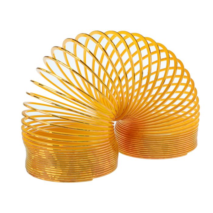 Пружинка-радуга, цвет золото