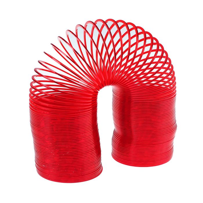 Пружинка-радуга "Блеск", цвет красный