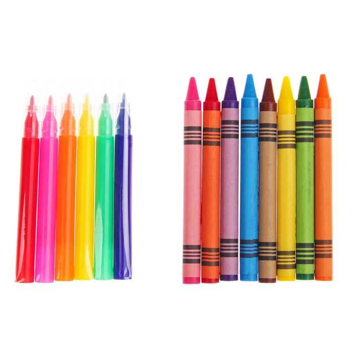 Доска для рисования "Милая принцесса", рулон 5 м, маркеры 6 шт., восковые карандаши 8 шт.