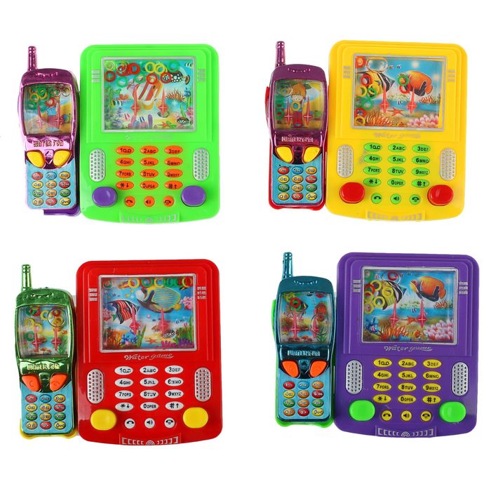 Водная игра "Телефончик" 2 игры, цвета МИКС