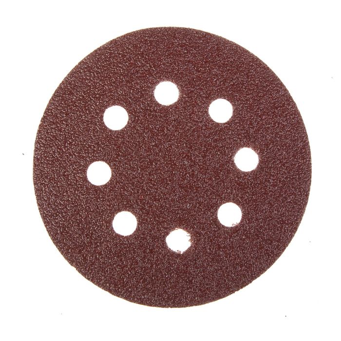 Круги шлифовальные с отверстиями FIT (липучка), алюминий-оксидные, 125 мм, 5 шт, Р36