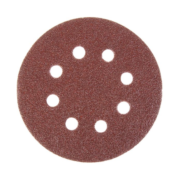 Круги шлифовальные с отверстиями FIT (липучка), алюминий-оксидные, 125 мм, 5 шт, Р60