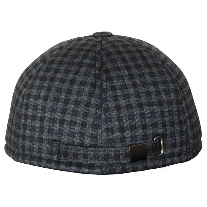 Бейсболка, размер 59-60, цвет чёрный/серый, клетка, 156.358.552