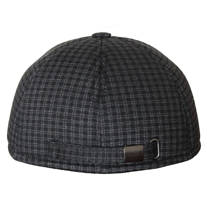 Бейсболка, размер 59-60, цвет чёрный/серый, клетка, 156.452.552