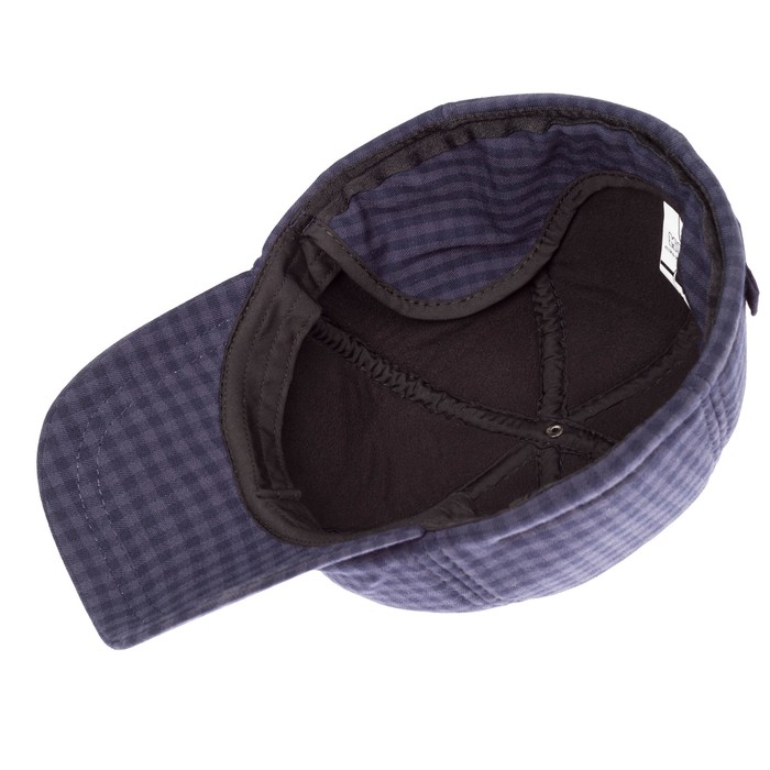 Бейсболка, размер 59-60, цвет синий/серый, клетка, 156.823.552