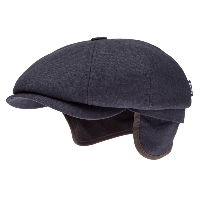 Кепка мужская "Восьмиклинка", размер 61, цвет чёрный, 420.964.532