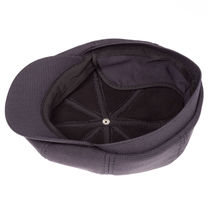 Кепка мужская "Восьмиклинка", размер 58, цвет чёрный, клетка, 420.969.532