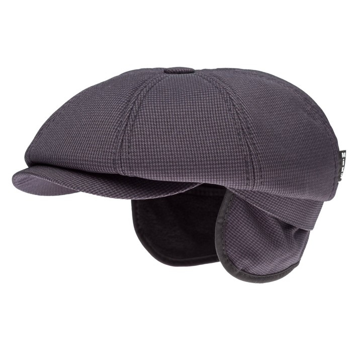 Кепка мужская "Восьмиклинка", размер 61, цвет чёрный, клетка, 420.969.532