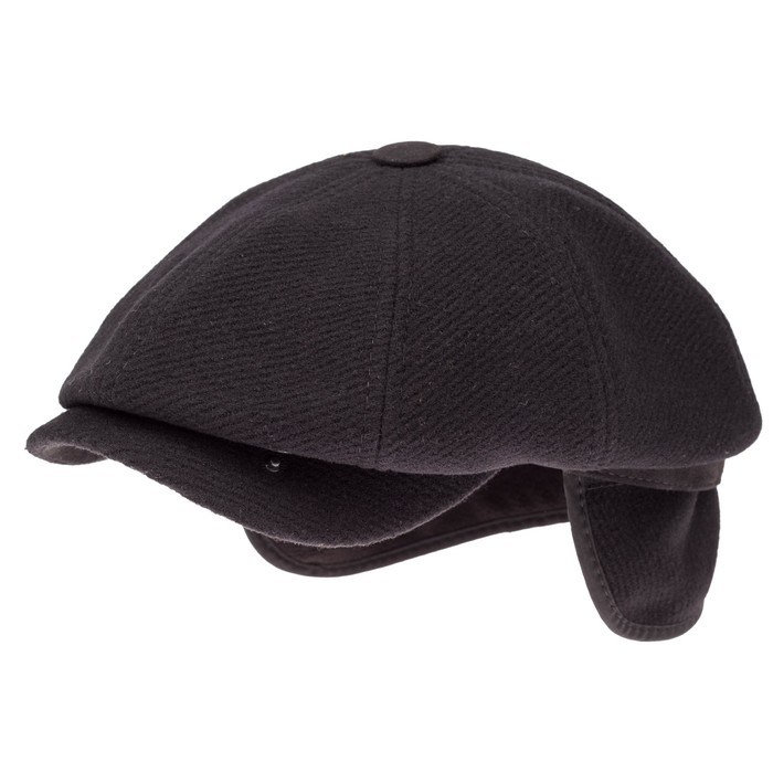 Кепка мужская "Восьмиклинка", размер 57, цвет чёрный, 425.731.502