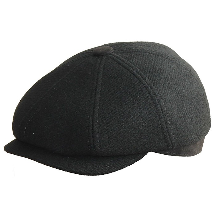 Кепка мужская "Восьмиклинка", размер 61, цвет чёрный, 425.731.502