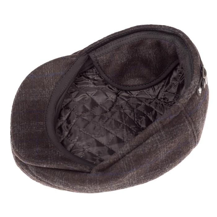 Кепка мужская "Кепи" Miks, размер 57, цвет коричневый, клетка, 629.236.232