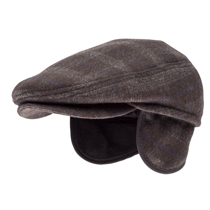 Кепка мужская "Кепи" Miks, размер 57, цвет коричневый, клетка, 629.236.232