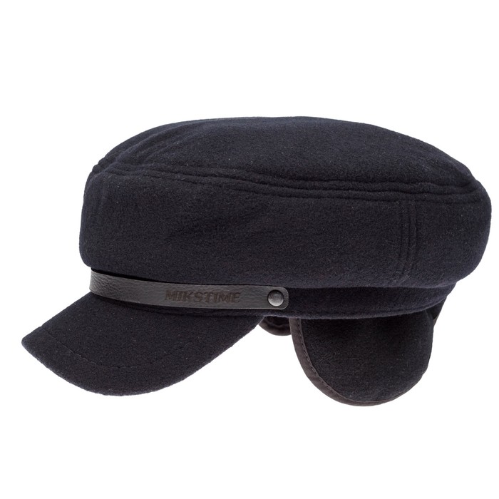 Кепка мужская "Капитанка", размер 57, цвет чёрный, 701.730.542