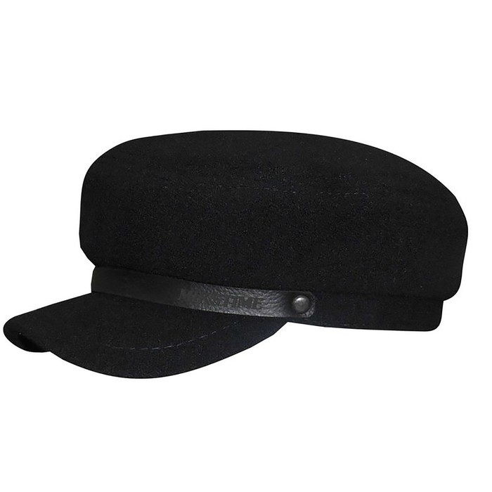 Кепка мужская "Капитанка", размер 58, цвет чёрный, 701.730.542