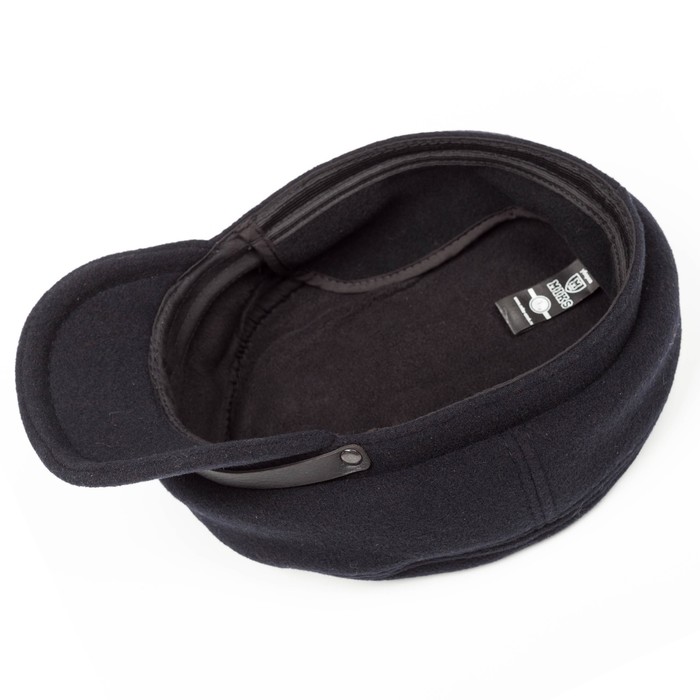 Кепка мужская "Капитанка", размер 58, цвет чёрный, 701.730.542