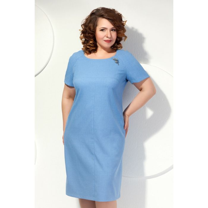 Платье женское, размер 54, цвет голубой П-469
