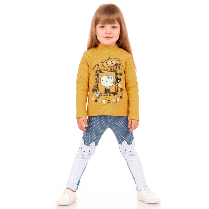 Джемпер для девочки "Мурлыка", рост 92 см (50), цвет оранжевый ДДД039023м_М