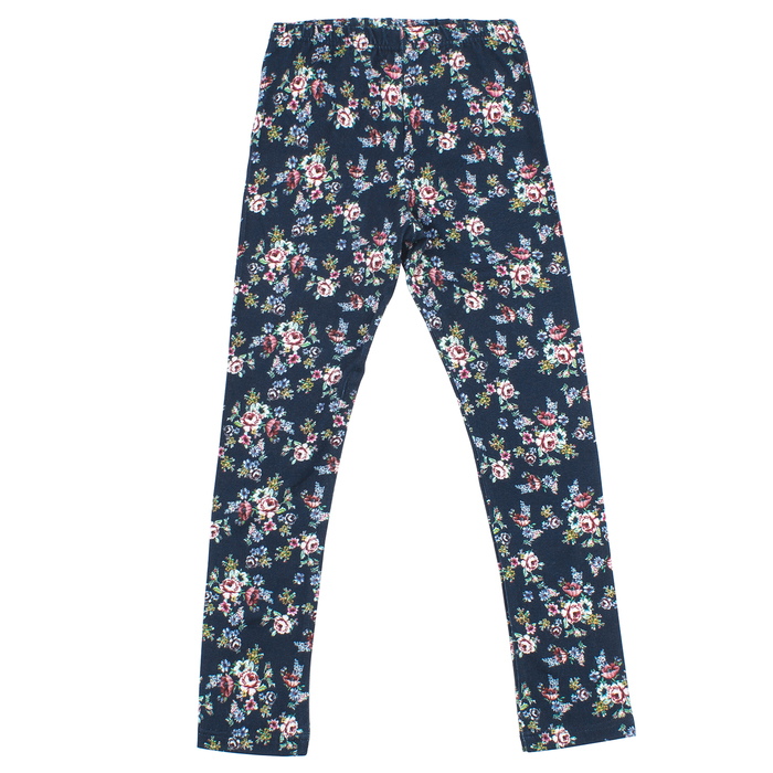 Рейтузы для девочки "Баллада", рост 98 см (52), цвет синий, принт розы ДРЛ894820н