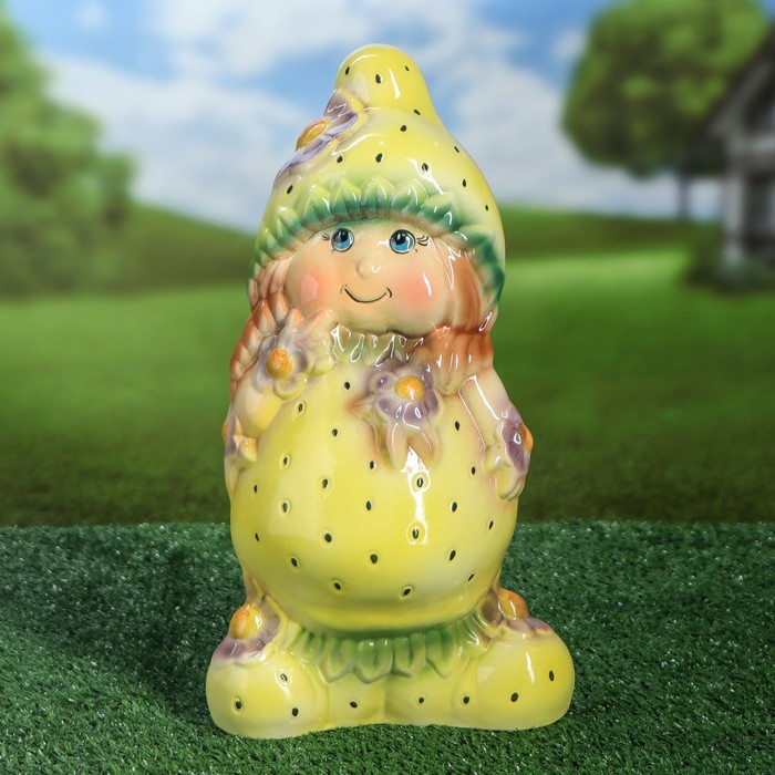 Садовая фигура "Клубничка" глазурь, микс