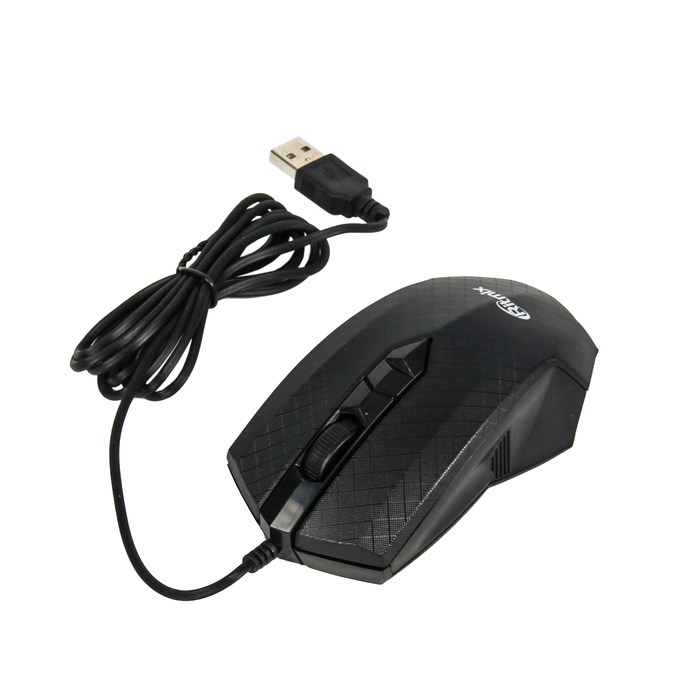Компьютерная мышь RITMIX ROM-202, проводная, USB, 1000 dpi, черная