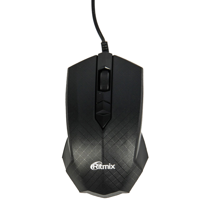 Компьютерная мышь RITMIX ROM-202, проводная, USB, 1000 dpi, черная
