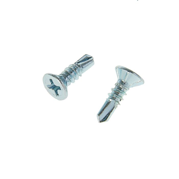 Саморезы оконные OMAX, 3,9х13 мм,белый цинк, сверло, 1000 шт.