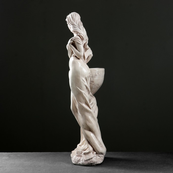 Фигурное кашпо "Девушка Дана" состаренный 81см