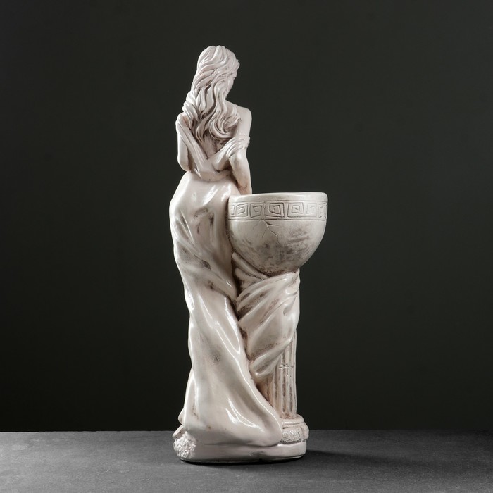 Фигурное кашпо "Девушка Дана" состаренный 81см