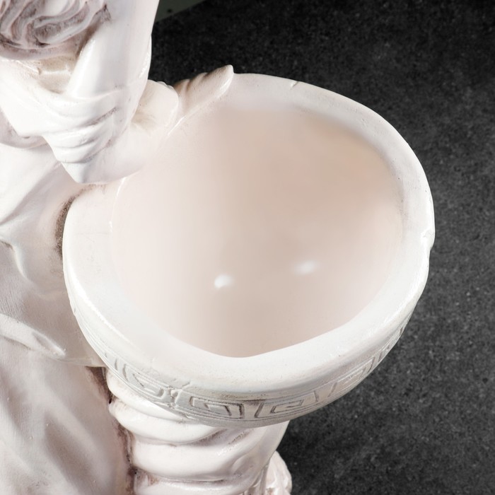 Фигурное кашпо "Девушка Дана" состаренный 81см