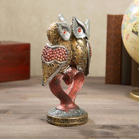 

Статуэтка "Совята", цветная, стразы, 23 см