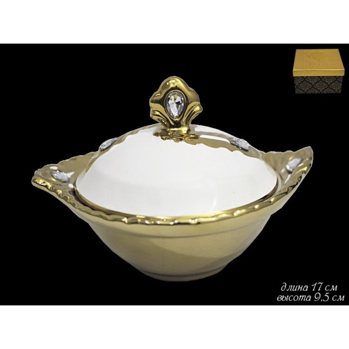 Сахарница с крышкой "Феникс", 17 см, в подарочной упаковке