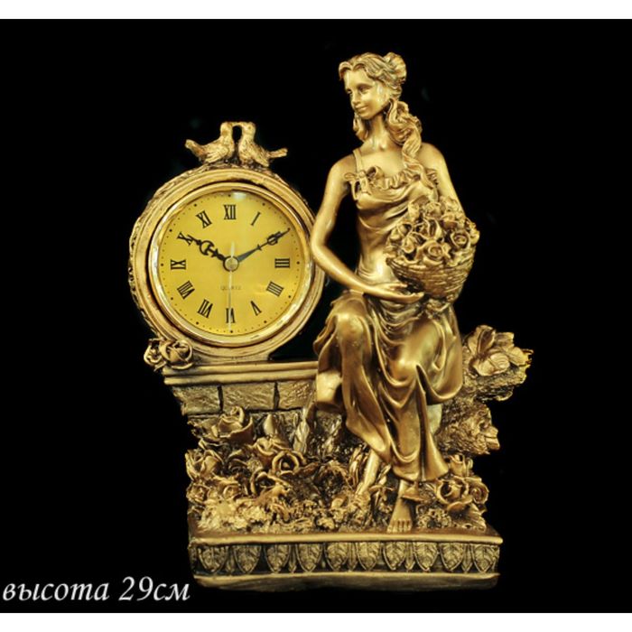 Часы декоративные настольные "Девушка", 29 см