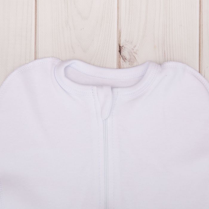 Трикотажная пелёнка "Кокон", цвет белый 12455